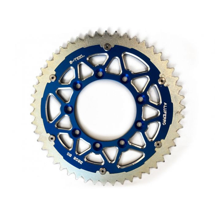 Couronne Bi-Métal S-TEEL Anti-Boue TM Pas 520 Noir/Bleu 52 dents